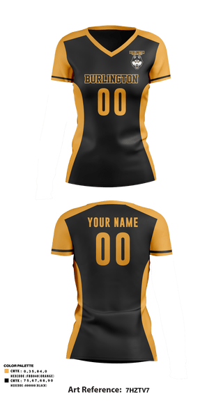 Women's Short Sleeve Vneck Shirt, Burlington High School Volleyball, Women's Volleyball, Teamtime, Team time, sublimation, custom sports apparel, team uniforms, spirit wear, spiritwear, sports uniforms, custom shirts, team store, custom team store, fundraiser sports, apparel fundraiser
