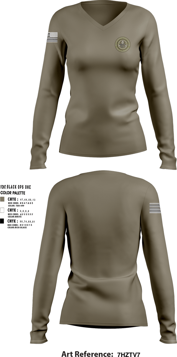 Women's Long Sleeve Vneck Shirt, FbiFBI, , Teamtime, Team time, sublimation, custom sports apparel, team uniforms, spirit wear, spiritwear, sports uniforms, custom shirts, team store, custom team store, fundraiser sports, apparel fundraiser