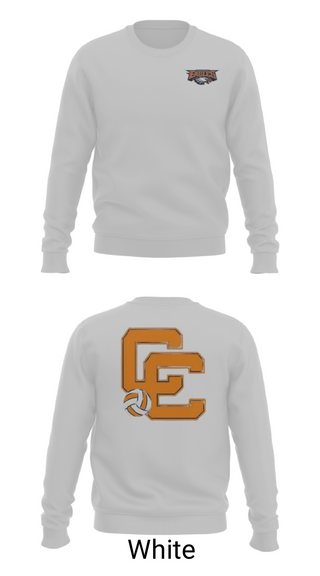 Crew Neck Sweatshirt, Clarke County High School Volleyball, Women's Volleyball, Teamtime, Team time, sublimation, custom sports apparel, team uniforms, spirit wear, spiritwear, sports uniforms, custom shirts, team store, custom team store, fundraiser sports, apparel fundraiser