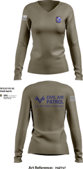 VFW Post 8191 1921777 Women's Long Sleeve V-neck Shirt - 5