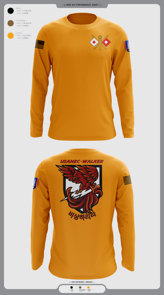 Long Sleeve Performance Shirt, USANEC-WALKER, Army, Teamtime, Team time, sublimation, custom sports apparel, team uniforms, spirit wear, spiritwear, sports uniforms, custom shirts, team store, custom team store, fundraiser sports, apparel fundraiser