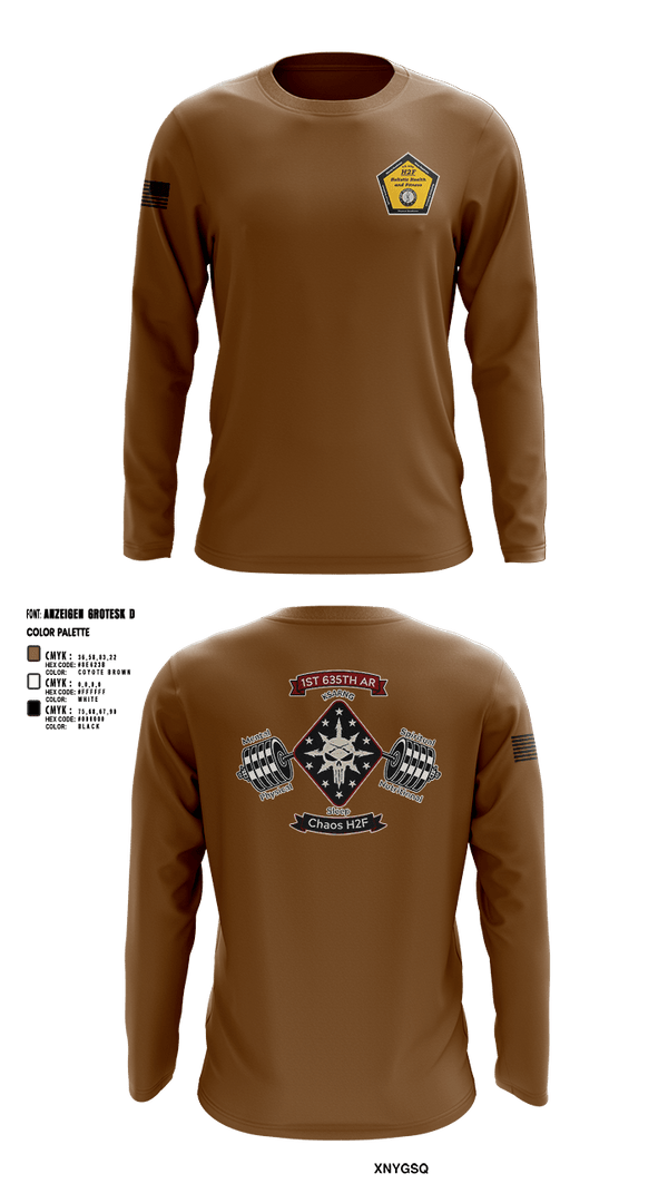 Long Sleeve Performance Shirt, Chaos Co, H2F, National Guard, Teamtime, Team time, sublimation, custom sports apparel, team uniforms, spirit wear, spiritwear, sports uniforms, custom shirts, team store, custom team store, fundraiser sports, apparel fundraiser