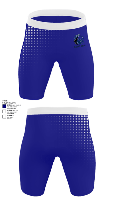 Camp Hill High School Track 7668587 Men's Compression Shorts - 25