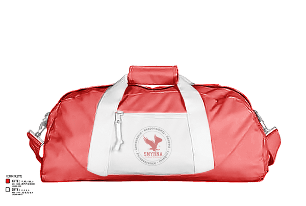 Duffle Bag, Smyrna Middle School Cheer, Cheer, Teamtime, Team time, sublimation, custom sports apparel, team uniforms, spirit wear, spiritwear, sports uniforms, custom shirts, team store, custom team store, fundraiser sports, apparel fundraiser