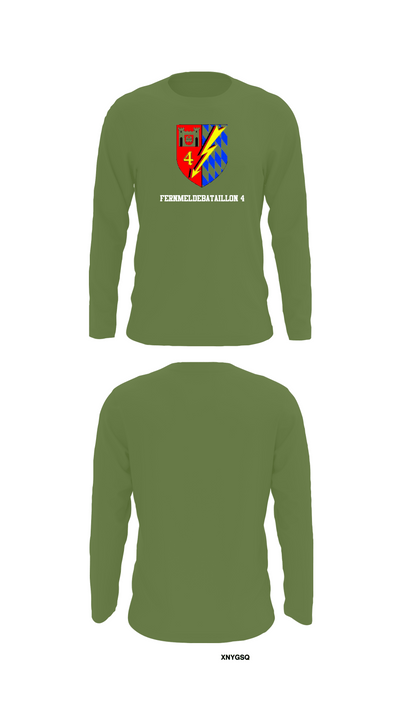 Fernmeldebataillon 4 95457693 Long Sleeve Performance Shirt 52