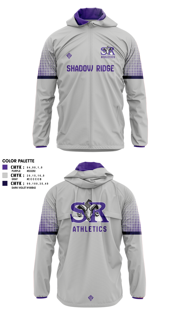 Windbreaker, Shadow Ridge Middle School, Men's Soccer, Teamtime, Team time, sublimation, custom sports apparel, team uniforms, spirit wear, spiritwear, sports uniforms, custom shirts, team store, custom team store, fundraiser sports, apparel fundraiser