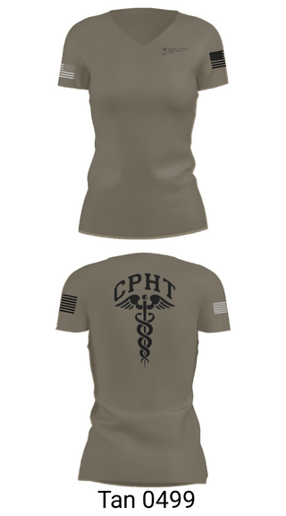 Women's Short Sleeve Vneck Shirt, ATAMMC Pharmacy, Army, Teamtime, Team time, sublimation, custom sports apparel, team uniforms, spirit wear, spiritwear, sports uniforms, custom shirts, team store, custom team store, fundraiser sports, apparel fundraiser