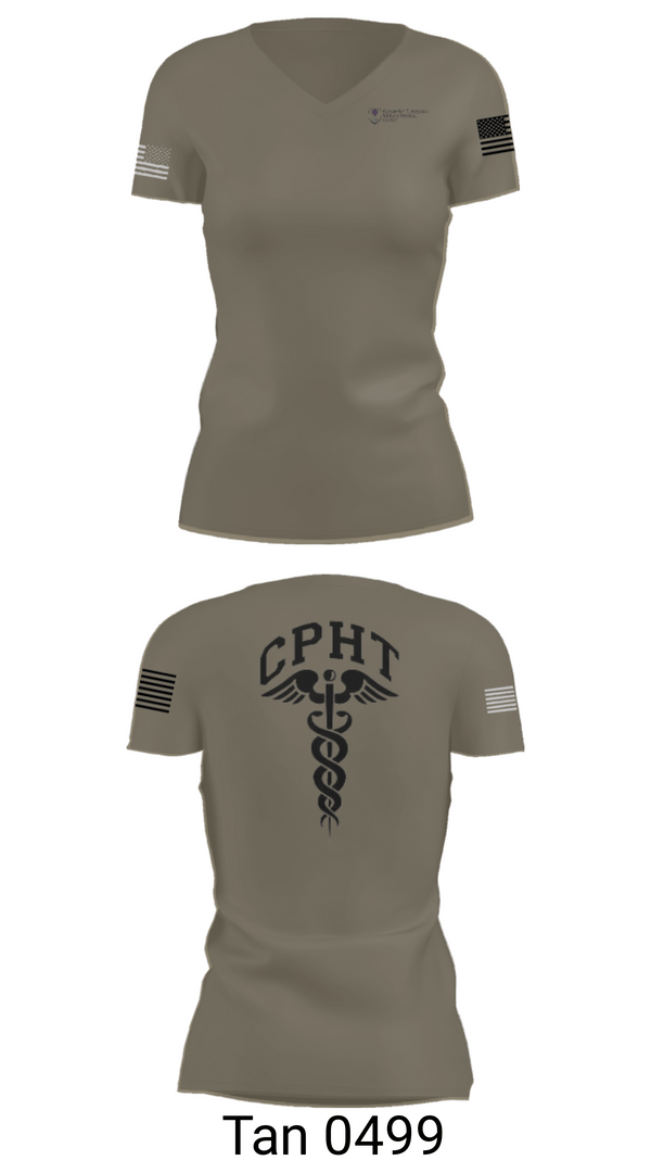 Women's Short Sleeve Vneck Shirt, ATAMMC Pharmacy, Army, Teamtime, Team time, sublimation, custom sports apparel, team uniforms, spirit wear, spiritwear, sports uniforms, custom shirts, team store, custom team store, fundraiser sports, apparel fundraiser