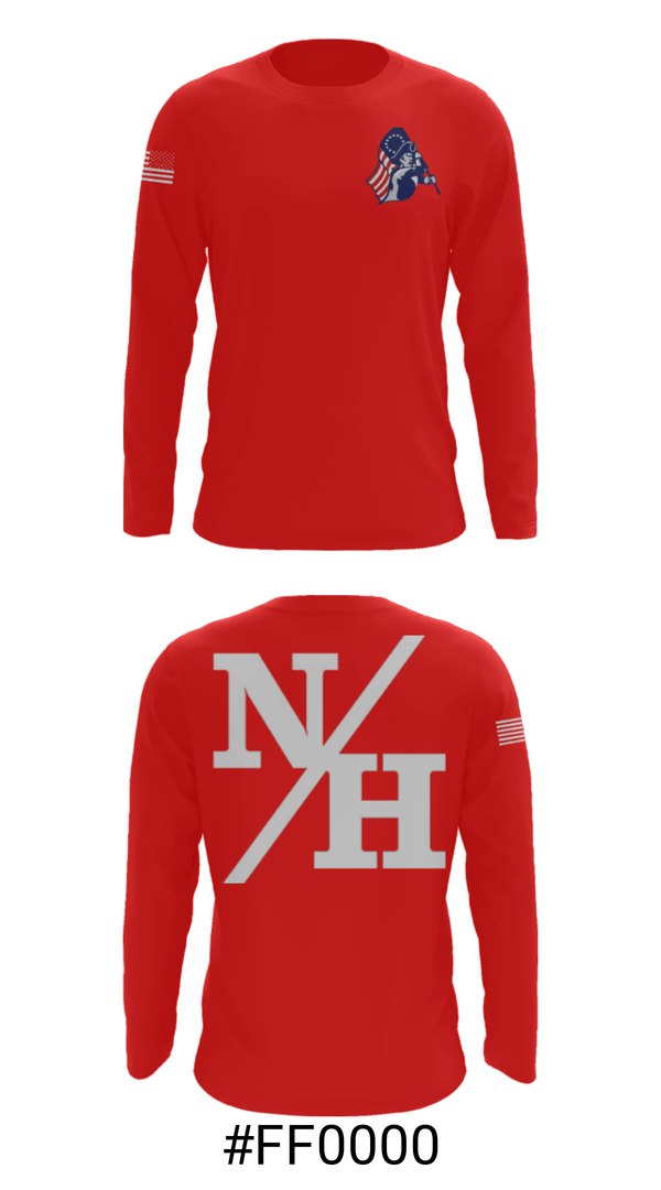 Long Sleeve Performance Shirt, Nathan Hale High School Baseball, Baseball, Teamtime, Team time, sublimation, custom sports apparel, team uniforms, spirit wear, spiritwear, sports uniforms, custom shirts, team store, custom team store, fundraiser sports, apparel fundraiser