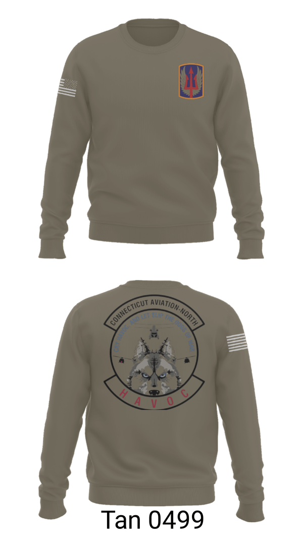 Crew Neck Sweatshirt, 1-169th E Company, National Guard, Teamtime, Team time, sublimation, custom sports apparel, team uniforms, spirit wear, spiritwear, sports uniforms, custom shirts, team store, custom team store, fundraiser sports, apparel fundraiser
