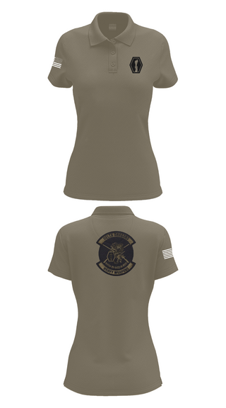 Womens Short Sleeve Performance Polo, 100th Battalion 442nd Infantry Delta dragons, Army, Teamtime, Team time, sublimation, custom sports apparel, team uniforms, spirit wear, spiritwear, sports uniforms, custom shirts, team store, custom team store, fundraiser sports, apparel fundraiser