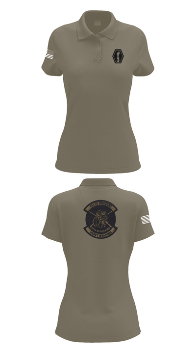 100th Battalion 442nd Infantry Delta dragons 60081058 Women's Short Sleeve Performance Polo  - 75