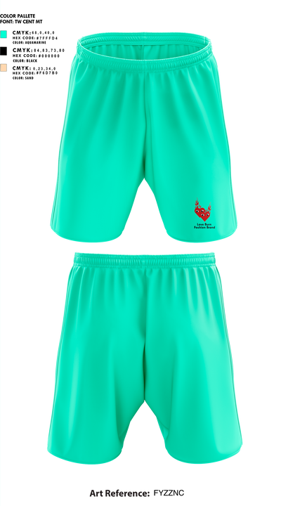 Love Burn Fashion Brand 1669137 Athletic Shorts With Pockets - 1