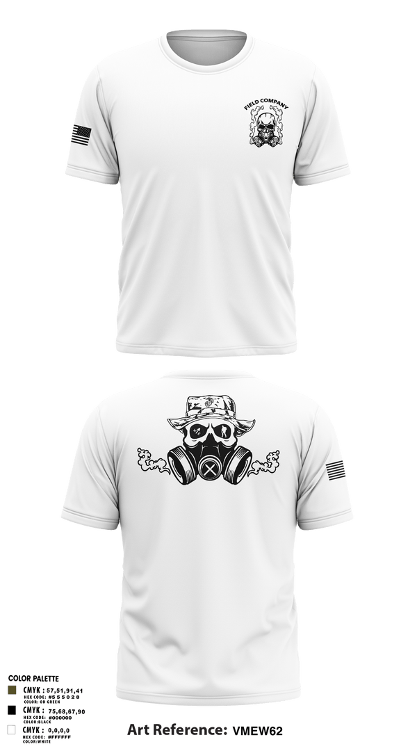 Old School Cotton Feel Shirt, Field Company, Marines, Teamtime, Team time, sublimation, custom sports apparel, team uniforms, spirit wear, spiritwear, sports uniforms, custom shirts, team store, custom team store, fundraiser sports, apparel fundraiser