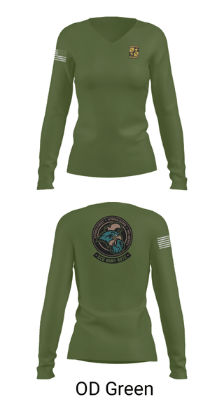 Womens Long Sleeve Vneck Shirt, Chanticleer company, Army, Teamtime, Team time, sublimation, custom sports apparel, team uniforms, spirit wear, spiritwear, sports uniforms, custom shirts, team store, custom team store, fundraiser sports, apparel fundraiser