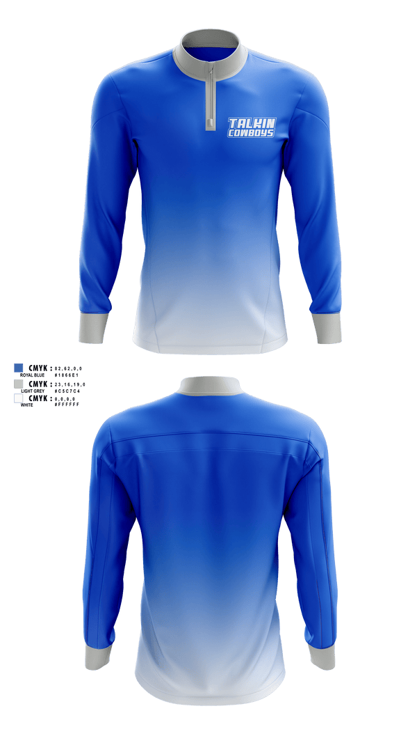 Quarter Zip Jacket, Talkin Cowboys, , Teamtime, Team time, sublimation, custom sports apparel, team uniforms, spirit wear, spiritwear, sports uniforms, custom shirts, team store, custom team store, fundraiser sports, apparel fundraiser