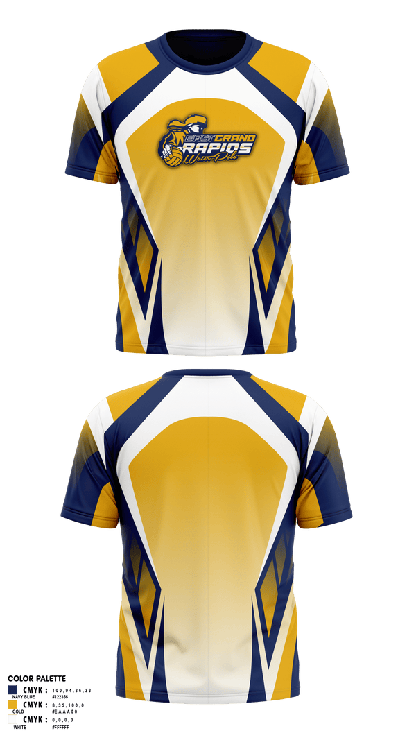 Short Sleeve Performance Shirt, East Grand Rapids, Water Polo, Teamtime, Team time, sublimation, custom sports apparel, team uniforms, spirit wear, spiritwear, sports uniforms, custom shirts, team store, custom team store, fundraiser sports, apparel fundraiser