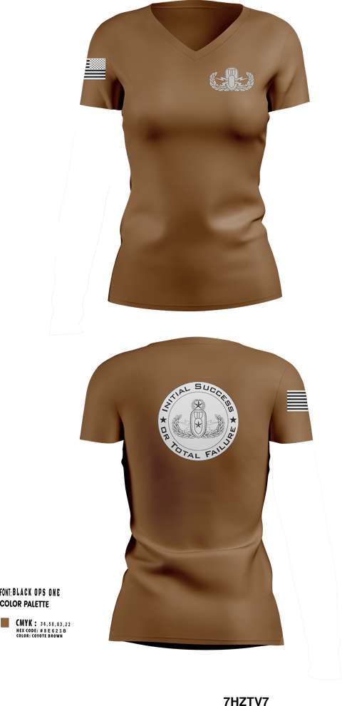 Womens Short Sleeve Vneck Shirt, E.O.D Mobile Unit 1, , Teamtime, Team time, sublimation, custom sports apparel, team uniforms, spirit wear, spiritwear, sports uniforms, custom shirts, team store, custom team store, fundraiser sports, apparel fundraiser