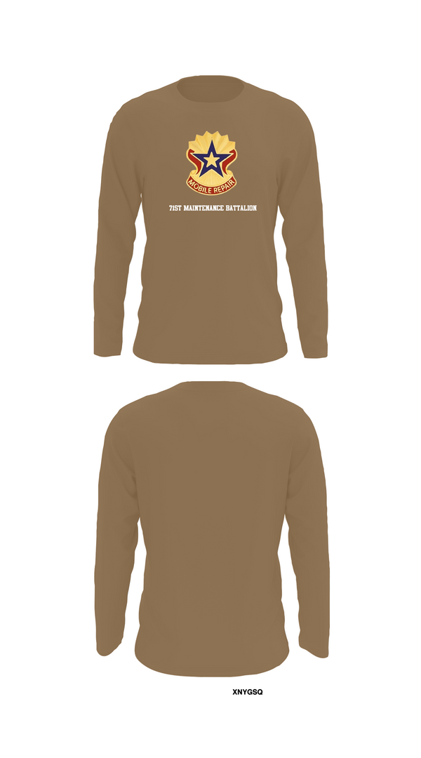 Long Sleeve Performance Shirt, 71st Maintenance Battalion, Army, Teamtime, Team time, sublimation, custom sports apparel, team uniforms, spirit wear, spiritwear, sports uniforms, custom shirts, team store, custom team store, fundraiser sports, apparel fundraiser