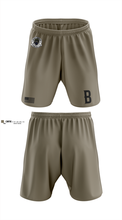 Bravo Company, 1-325 AIR, 2BCT, 82ND ABN DIV Athletic Shorts With Pockets - 2