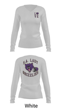 SA LADY GRIZZLES 21118308 Women's Long Sleeve V-neck Shirt - 9