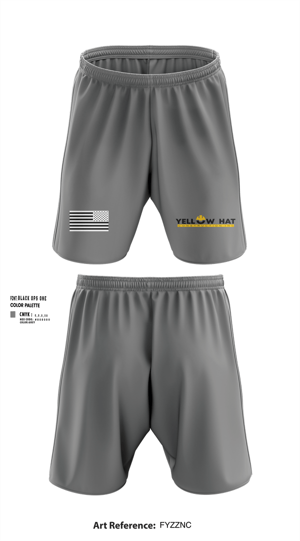 Athletic Shorts With Pockets, Yellow hat construction Inc, , Teamtime, Team time, sublimation, custom sports apparel, team uniforms, spirit wear, spiritwear, sports uniforms, custom shirts, team store, custom team store, fundraiser sports, apparel fundraiser