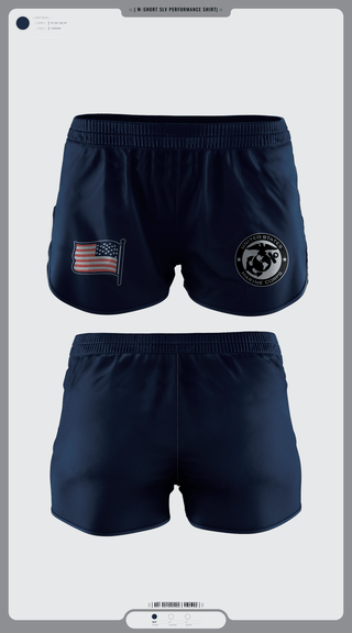 Women's Shorts, Marine Corps, Marines, Teamtime, Team time, sublimation, custom sports apparel, team uniforms, spirit wear, spiritwear, sports uniforms, custom shirts, team store, custom team store, fundraiser sports, apparel fundraiser
