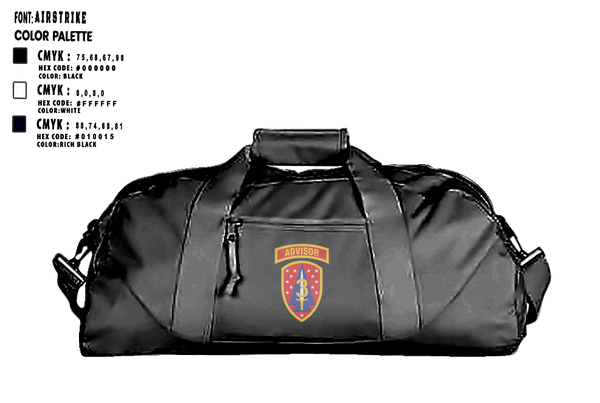 Duffle Bag, TM 2, B TRP, 3rd SQDN, 3 SFAB, Army, Teamtime, Team time, sublimation, custom sports apparel, team uniforms, spirit wear, spiritwear, sports uniforms, custom shirts, team store, custom team store, fundraiser sports, apparel fundraiser