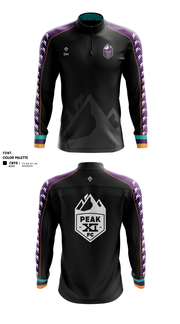 Quarter Zip Jacket, Rocky Top MSTeam Fishman, Spirit Store, Teamtime, Team time, sublimation, custom sports apparel, team uniforms, spirit wear, spiritwear, sports uniforms, custom shirts, team store, custom team store, fundraiser sports, apparel fundraiser