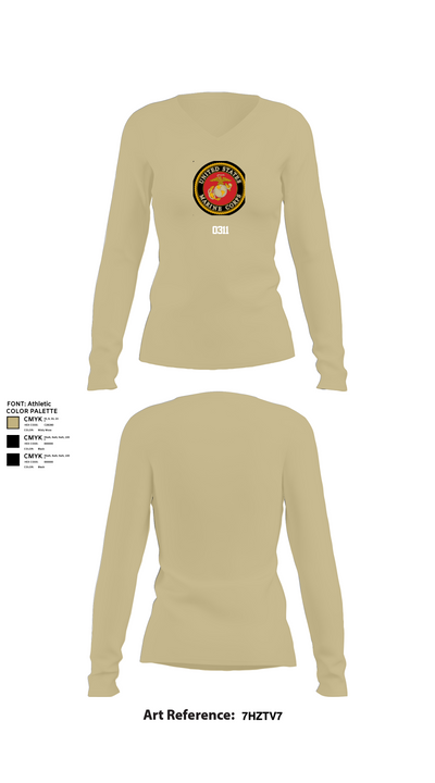 O311 60361222 Women's Long Sleeve V-neck Shirt - 82