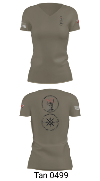 Women's Short Sleeve Vneck Shirt, 205th HHC, National Guard, Teamtime, Team time, sublimation, custom sports apparel, team uniforms, spirit wear, spiritwear, sports uniforms, custom shirts, team store, custom team store, fundraiser sports, apparel fundraiser