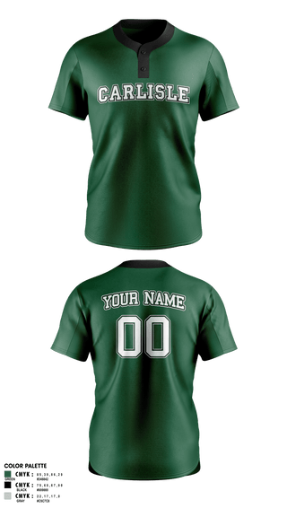 Two Button Softball Jersey, carlisle softball, Softball, Teamtime, Team time, sublimation, custom sports apparel, team uniforms, spirit wear, spiritwear, sports uniforms, custom shirts, team store, custom team store, fundraiser sports, apparel fundraiser