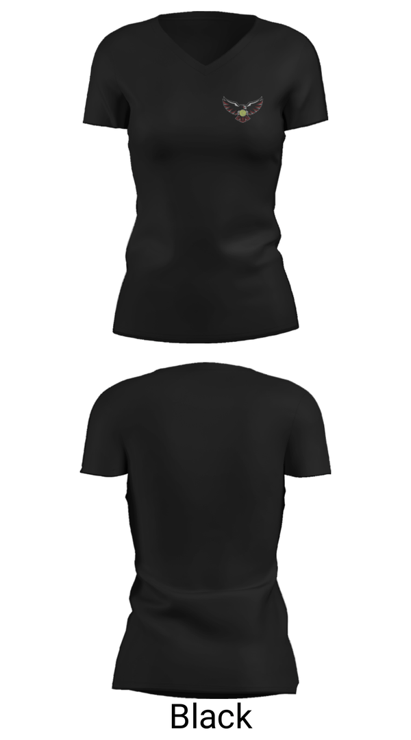 Women's Short Sleeve Vneck Shirt, Cheney High School Tennis, Tennis, Teamtime, Team time, sublimation, custom sports apparel, team uniforms, spirit wear, spiritwear, sports uniforms, custom shirts, team store, custom team store, fundraiser sports, apparel fundraiser