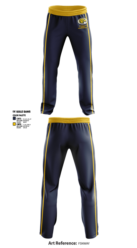 Sweatpants, Orangeville Hawks Basketball, Men's Basketball, Teamtime, Team time, sublimation, custom sports apparel, team uniforms, spirit wear, spiritwear, sports uniforms, custom shirts, team store, custom team store, fundraiser sports, apparel fundraiser