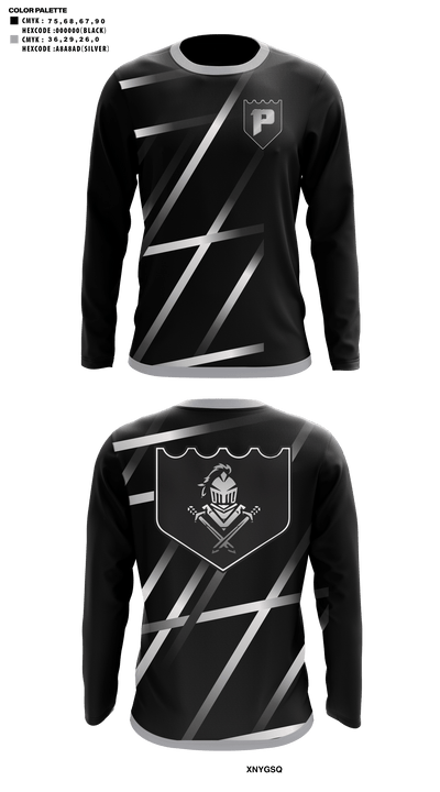 Preston High School Cross Country 85504696 Long Sleeve Performance Shirt - 41