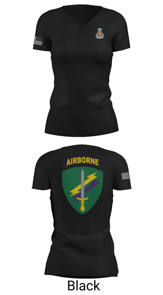 Womens Short Sleeve Vneck Shirt, Civil Affairs Schoolhouse, , Teamtime, Team time, sublimation, custom sports apparel, team uniforms, spirit wear, spiritwear, sports uniforms, custom shirts, team store, custom team store, fundraiser sports, apparel fundraiser