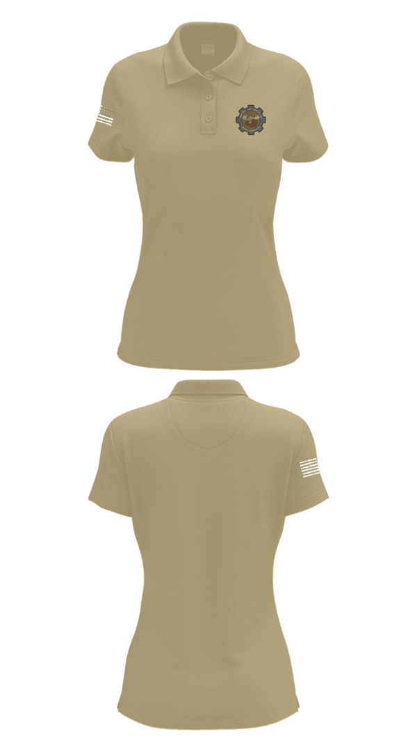 Women's Short Sleeve Performance Polo, Moose Knuckles, Army, Teamtime, Team time, sublimation, custom sports apparel, team uniforms, spirit wear, spiritwear, sports uniforms, custom shirts, team store, custom team store, fundraiser sports, apparel fundraiser