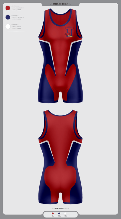Holbrook High School Wrestling 21507818 Wrestling Singlet - 1