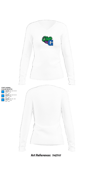 Women's Long Sleeve Vneck Shirt, James N Gamble Montessori Junior High School Volleyball, Women's Volleyball, Teamtime, Team time, sublimation, custom sports apparel, team uniforms, spirit wear, spiritwear, sports uniforms, custom shirts, team store, custom team store, fundraiser sports, apparel fundraiser