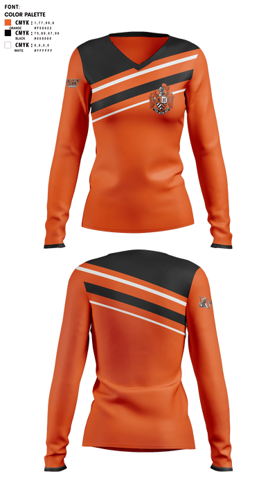 BHHS Band 82482739 Women's Long Sleeve V-neck Shirt - 1