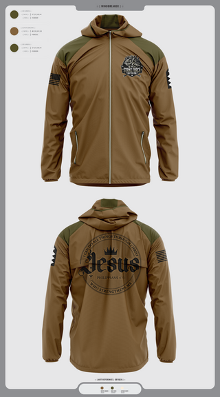 Windbreaker, Strike force Battalion, Army, Teamtime, Team time, sublimation, custom sports apparel, team uniforms, spirit wear, spiritwear, sports uniforms, custom shirts, team store, custom team store, fundraiser sports, apparel fundraiser