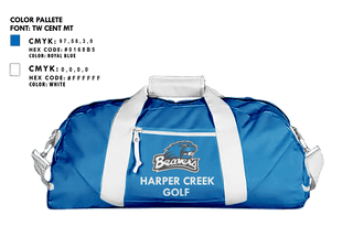 Duffle Bag, Harper Creek High School Golf, Golf, Teamtime, Team time, sublimation, custom sports apparel, team uniforms, spirit wear, spiritwear, sports uniforms, custom shirts, team store, custom team store, fundraiser sports, apparel fundraiser