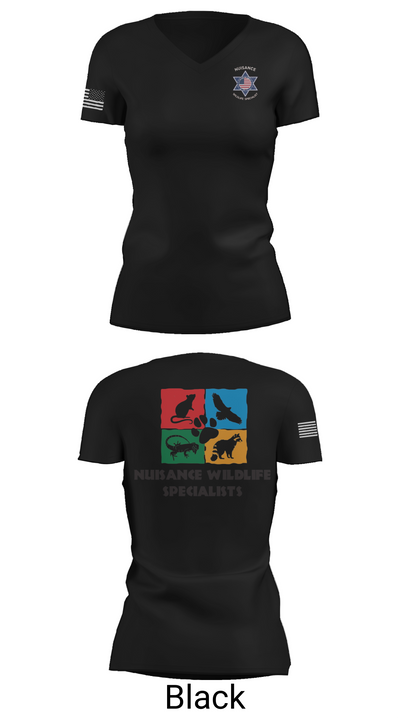 Nuisance Wildlife Specialist 50727946 Women's Short Sleeve V-neck Shirt - 38