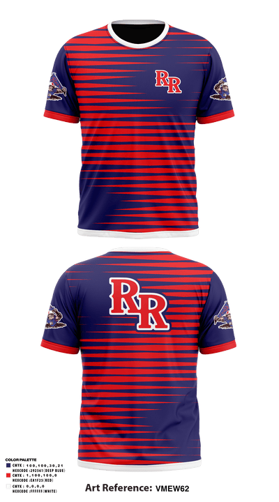 Rudder Middle School Football 89550259 Short Sleeve Performance Shirt - 41