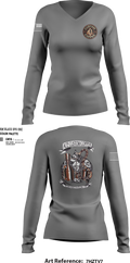 Ace Custom Copper 83506785 Women's Long Sleeve V-neck Shirt - 1