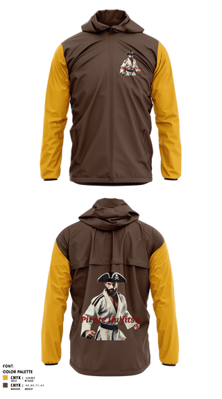Windbreaker, Pirate Jiu Jitsu, Wrestling, Teamtime, Team time, sublimation, custom sports apparel, team uniforms, spirit wear, spiritwear, sports uniforms, custom shirts, team store, custom team store, fundraiser sports, apparel fundraiser