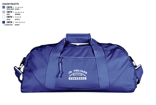 Duffle Bag, Orland Jr Trojans Football, Football, Teamtime, Team time, sublimation, custom sports apparel, team uniforms, spirit wear, spiritwear, sports uniforms, custom shirts, team store, custom team store, fundraiser sports, apparel fundraiser