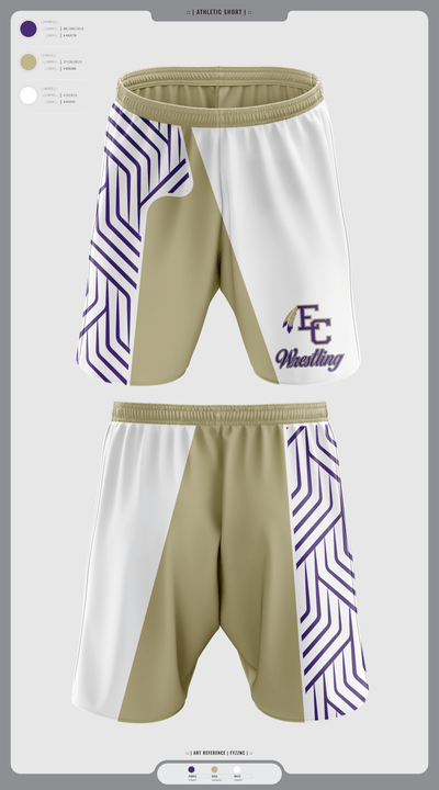 East Coweta High School Wrestling 50868332 Athletic Shorts With Pockets - 6