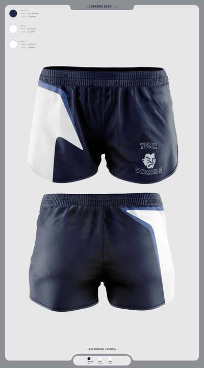 Yuma High School Wrestling 97193849 Women's Shorts - 1