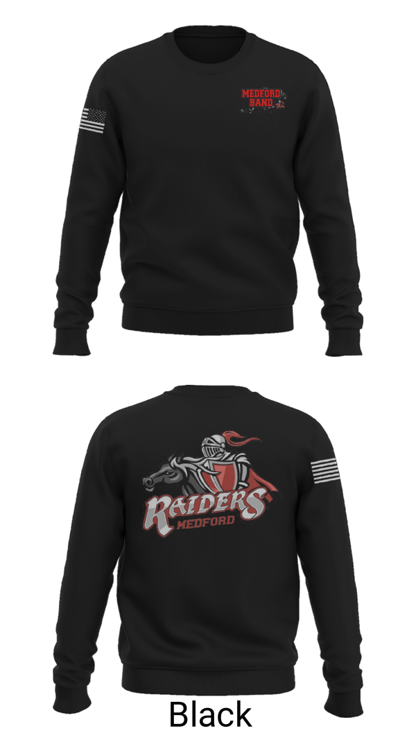 Crew Neck Sweatshirt, Medford Area Senior High School Band, Spirit Store, Teamtime, Team time, sublimation, custom sports apparel, team uniforms, spirit wear, spiritwear, sports uniforms, custom shirts, team store, custom team store, fundraiser sports, apparel fundraiser